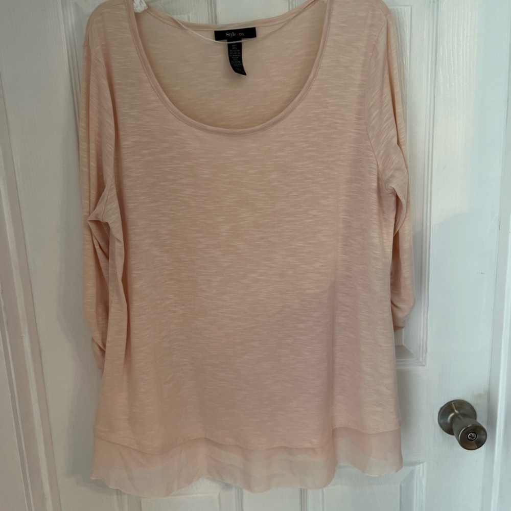 Style & Co blush top